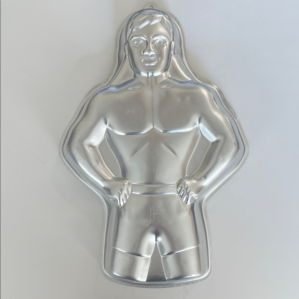Vintage Wilton Handsome Guy Man Cake Pan 1992 2105-2023 Bachelor Party Groom